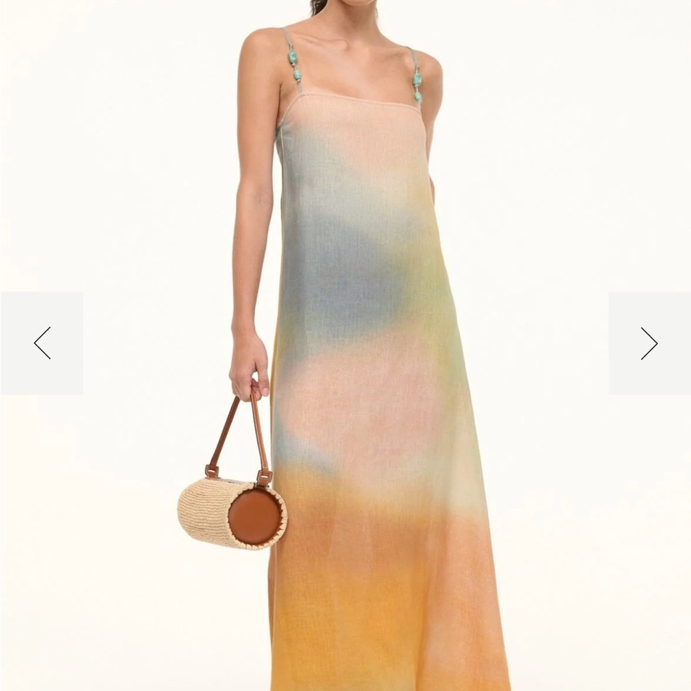 LAURA LINEN DRESS PASTEL CLOUDS. Worn once. Absolutely stunning dress. - Picture 8 of 8